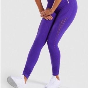 Gymshark energy seamless purple leggings